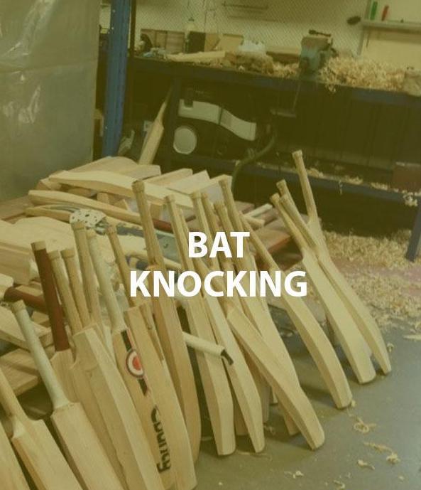 Cricket Bat Knocking-In with Clear Facing
