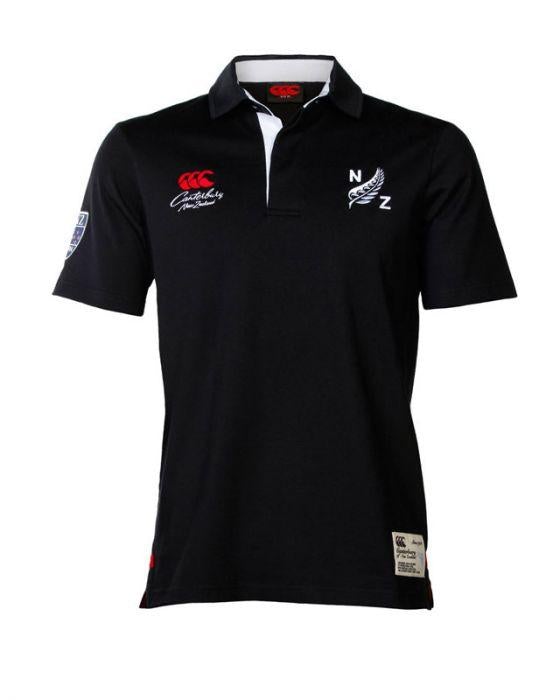 Canterbury CCC Fern black short-sleeve rugby top