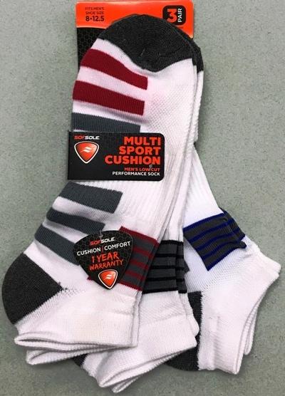 Sof Sole Anti Friction Low Sock 3pr pack M8-12.5